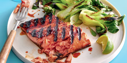 Image: Honey soy grilled salmon