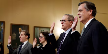 Image: Noah Feldman, Pamela Karlan, Jonathan Turley, Michael Gerhardt