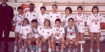 Image: Kobe Bryant's 'Cantine Riunite' youth team in the early 1990's in Reggio Emilia, Italy.