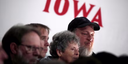 Image: Local residents attend a campaign event for Democratic 2020 U.S. presidential candidate and former Vice President Joe Biden in Council Bluffs, Iowa, U.S.