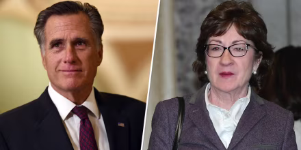 Image: Mitt Romney Susan Collins
