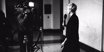 NBC News correspondent Leigh Ann Caldwell during an interview on Capitol Hill.