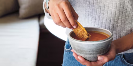 Creamy tomato soup.