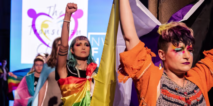 13 trans models opened Northwest Arkansas Fashion Week with clothes selected from Arkansas advocacy group the Transition Closet.