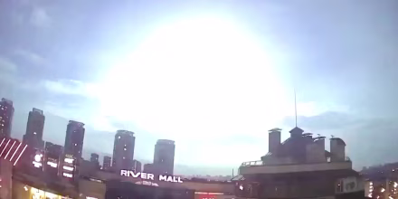 A bright flash seen over Kyiv was probably a meteorite, Ukraine's space agency said on April 20, after officials denied it was a satellite or a Russian missile attack.