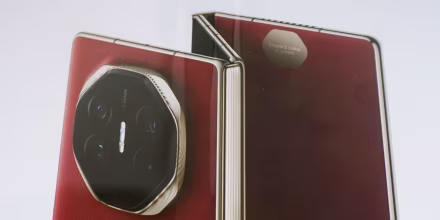 Huawei's first three-fold mobile phone.