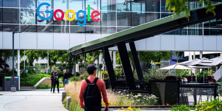 Google campus in Mountain View, California