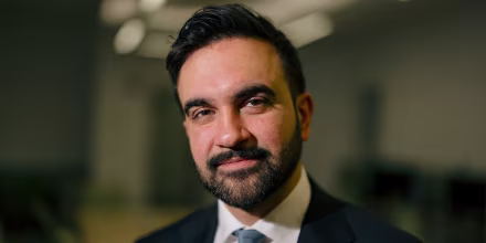 New York Mayor-elect Zohran Mamdani at his transition office 