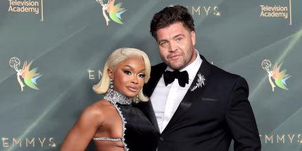 Phaedra Parks and CT Tamburello at the Emmy Awards Night 1 at Peacock Theater on Sept. 5, 2026 in Los Angeles.