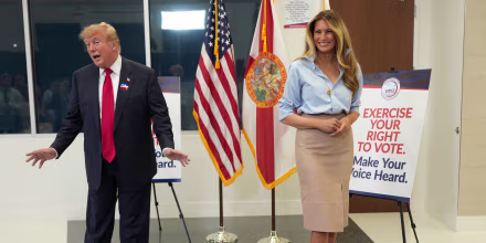 Trump emite su voto anticipado en Florida para las elecciones de medio término