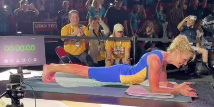 At 61 years old, DonnaJean Wilde completed a five-hour plank.