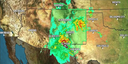 Emiten una alerta de lluvia e inundaciones para Nuevo México