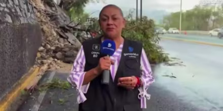 Una reportera y un camarógrafo, atropellados durante una conexión en vivo