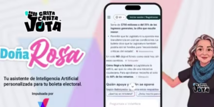 Así funciona 'doña Rosa', el chatbot que ayuda a los votantes latinos en estas elecciones