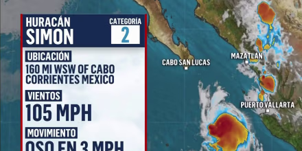Simón sigue estancado en el Pacífico, mientras se forma una nueva tormenta tropical