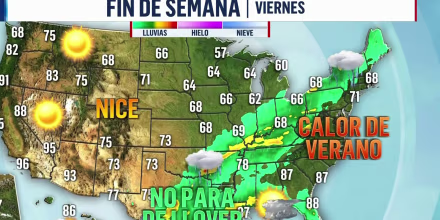 Lluvias, pero también sol: vea el pronóstico del tiempo para este fin de semana