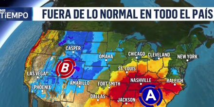 Una masa de aire frío se desplazará por EE.UU. en los próximos días