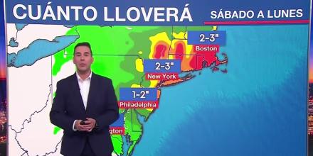 El Noreste del país tendrá fuertes lluvias y potentes vientos por el nor'easter