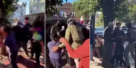 Agente migratorio empuja a un menor al suelo durante una tensa detención en Nueva Jersey