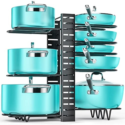 Pan Organizer Rack for Cabinet, Pot and Pan Organizer for Cabinet