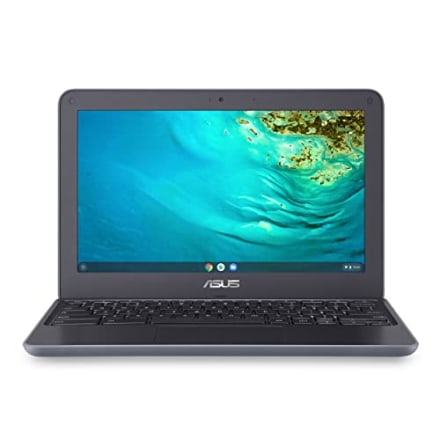 ASUS Chromebook C203XA Rugged &amp; Spill Resistant Laptop, 11.6&quot; HD, 180 Degree, MediaTek Quad-Core Processor, 4GB RAM, 32GB eMMC, MIL-STD 810G Durability, Dark Grey, Education, Chrome OS, C203XA-YS02-GR