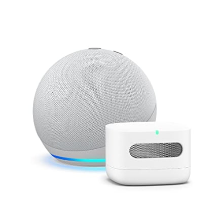 Amazon Smart Air Quality Monitor with Echo Dot (4th Gen, 2020) - Glacier White