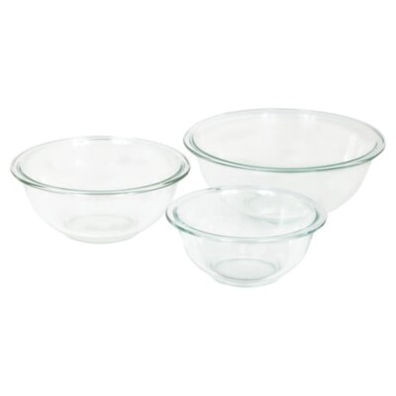 Pyrex Glass Mixing Bowls (Set of 3)