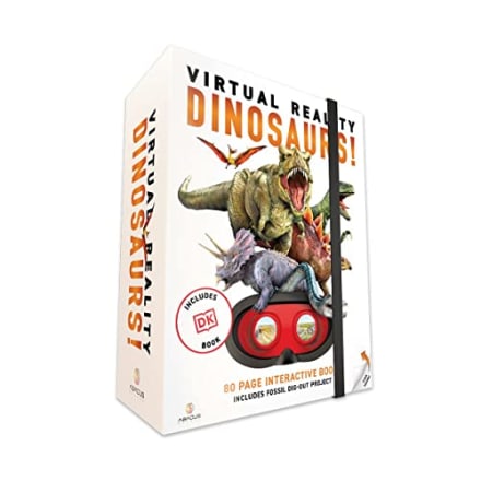 Abacus Brands Virtual Reality Dinosaurs - Illustrated Interactive VR Book and STEM Learning Activity Set