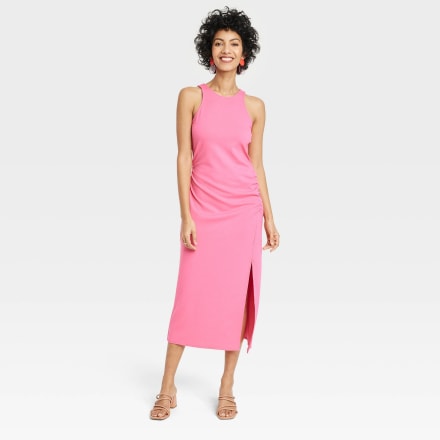 Women's Sleeveless Ruched Ponte Dress - A New Day(TM)