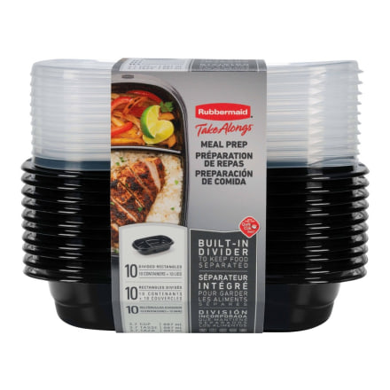 Rubbermaid TakeAlongs Meal Prep Containers Set (Pack of 20)