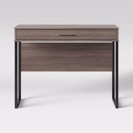 Mixed Material Writing Desk Gray - Room Essentials(TM)