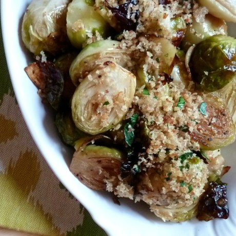 Brussels Sprouts with Garlicky Bread Crumbs