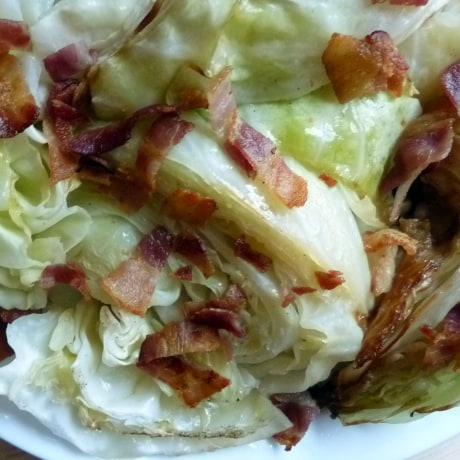 Bacon-Roasted Cabbage Wedges recipe
