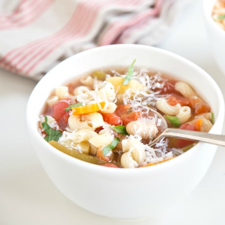 Recipe for slow-cooker minestrone soup
