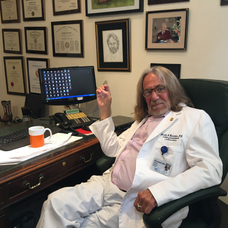 Dr. Harold Bornstein in his office.