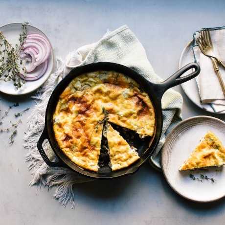 Cheesy Mushroom Frittata