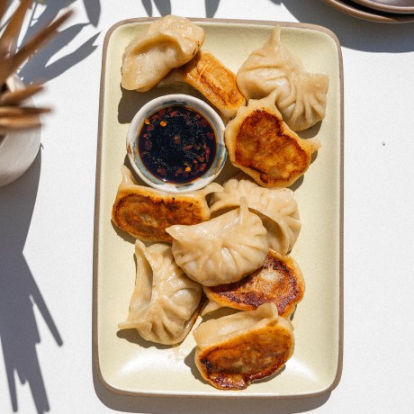 Kristina Cho's Family Dumplings and Pistachio Pear Nian Gao