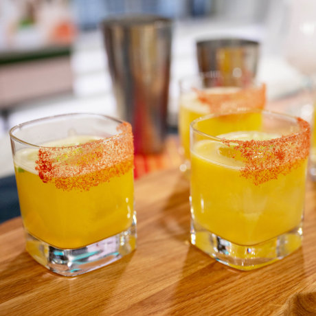 Classic Margarita, Spicy Mango Margarita, Strawberry Margarita & Pineapple Margarita