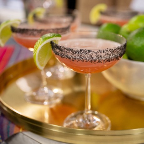 Classic Margarita, Spicy Mango Margarita, Strawberry Margarita & Pineapple Margarita