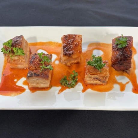 Joshua Weissman's Kentucky Bourbon Hot Honey Pork Belly