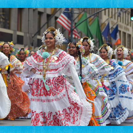 New York City: The 54th Hispanic Day Parade marches up Fifth Avenue on Sunday, October 14, 2018. Thousands of Hispanic New Yorkers participated and viewed the colorful Cultural Parade in Midtown, Manhattan.