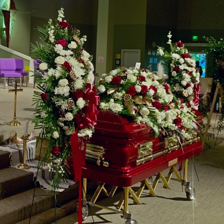Image: Dexter Wade's funeral with Rev Al Sharpton 