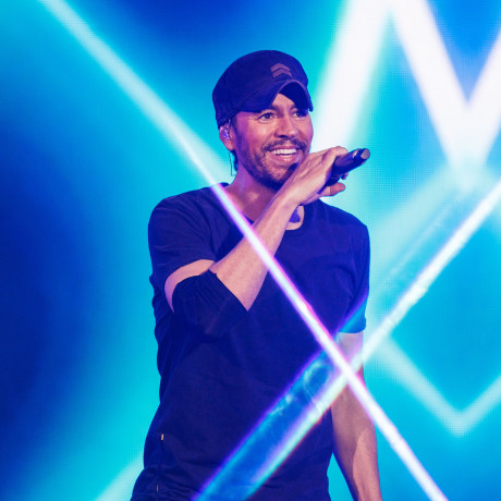 Enrique Iglesias performs during "The Trilogy Tour" at Scotiabank Arena on Oct. 17, 2023 in Toronto, Ontario.