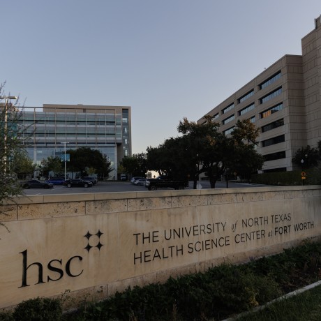 Sign for University of North Texas Health Science Center at Fort Worth