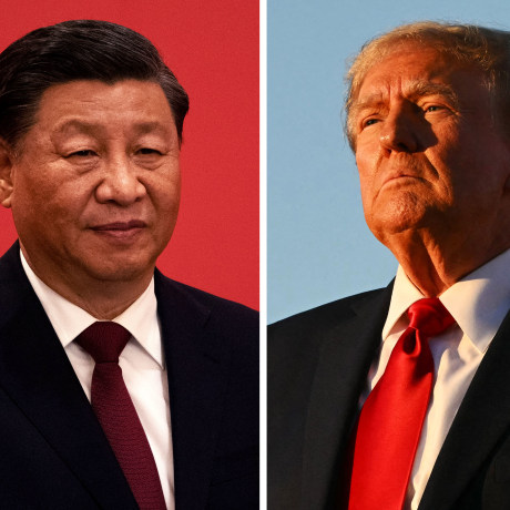 Chinese President Xi Jinping and President-elect Donald Trump.