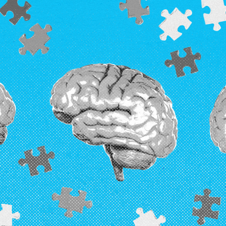 Repeating pattern of ginger root, lemon slices, and yogurt cups against a blue background.