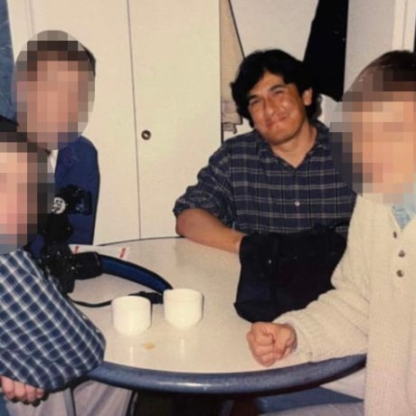 Daniel Savala with you men whose faces have been obscured by NBC News.