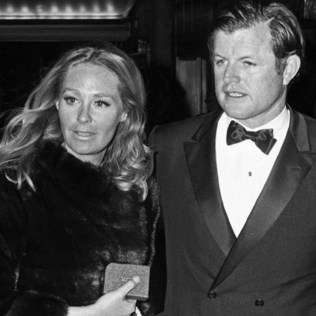 Joan Kennedy and her husband, Sen. Ted Kennedy, D-Mass., attend a gala in New York in 1971.