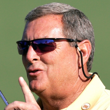 Morry Gash holding a golf club