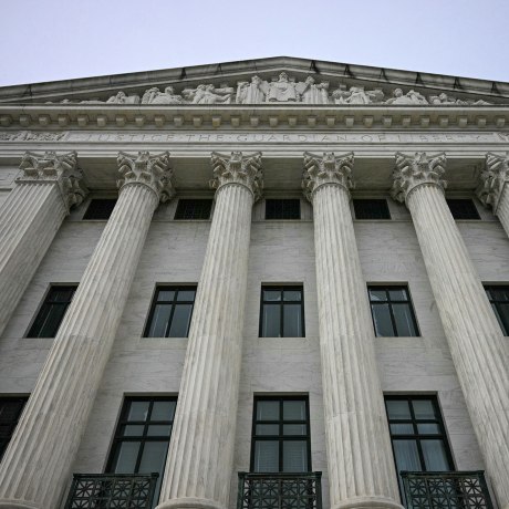 An exterior shot of the Supreme Court